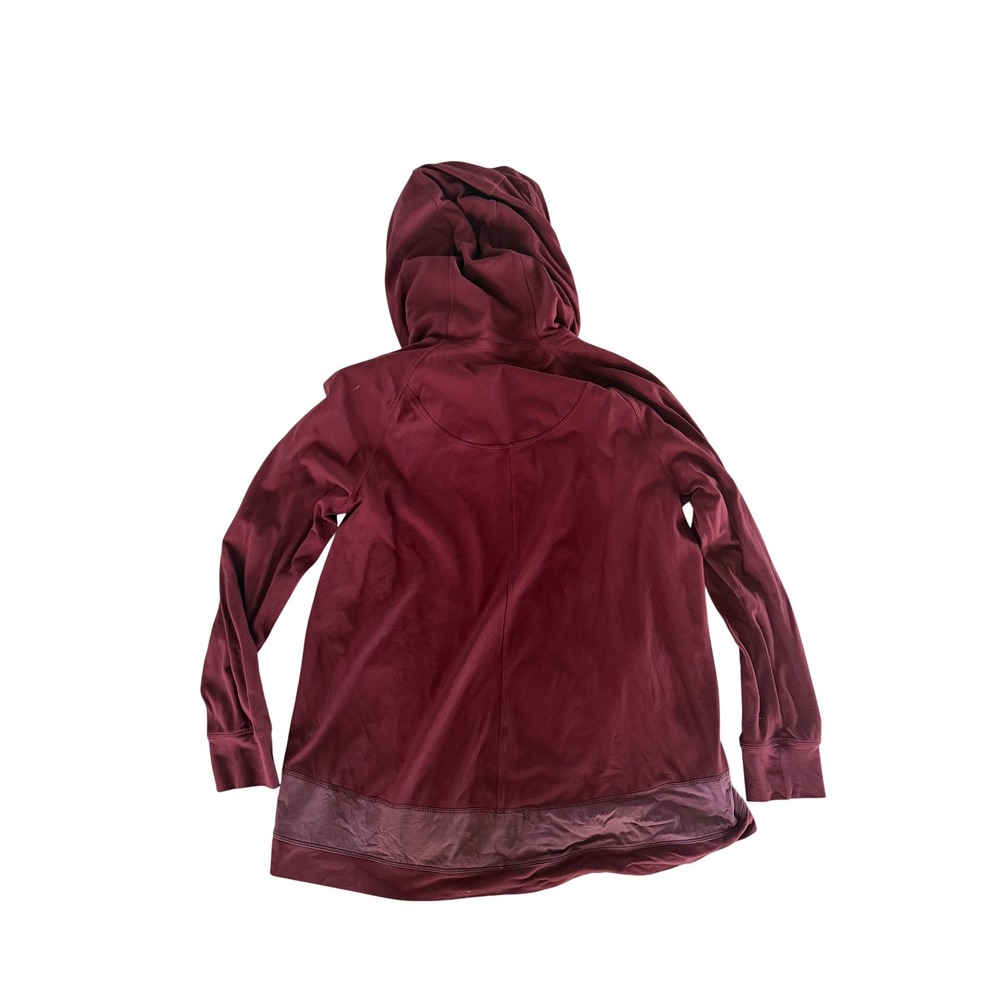 Lululemon Better Best Hoodie Maroon Burgundy Red Size 6 W3ABWS - Picture 2 of 5